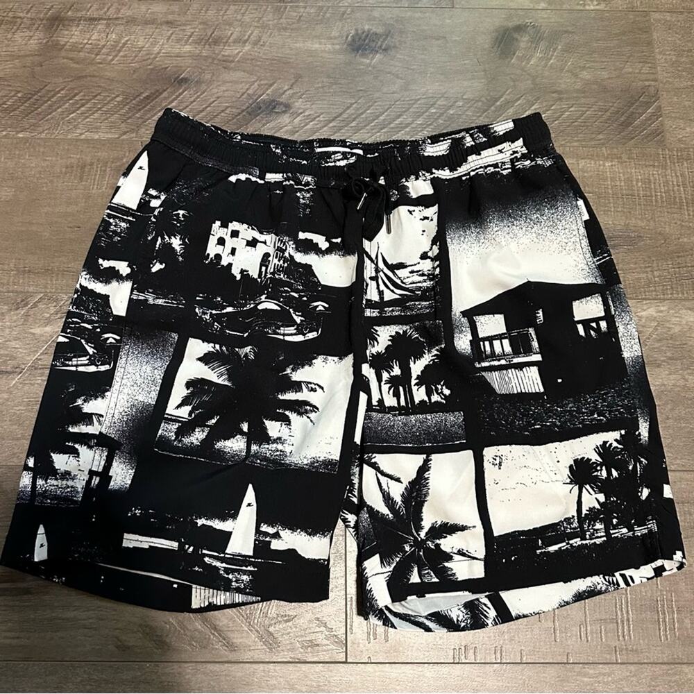 Onia California Printed Swim Trunks XL NWOT